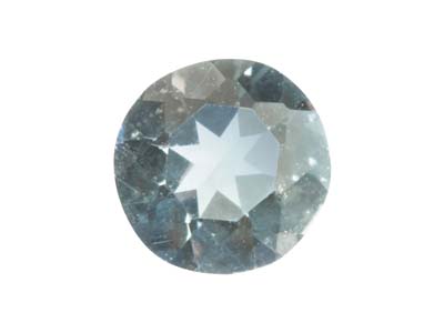 Aquamarine,-Round,-4mm