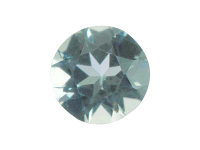 Aquamarine,-Round,-4.5mm