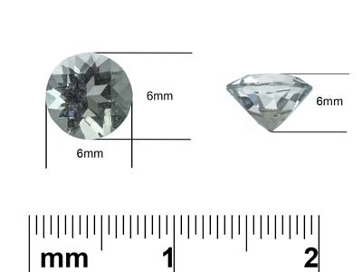 Aquamarine, Round, 6mm - Standard Image - 3