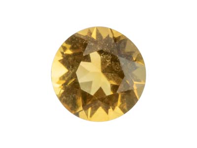 Citrine,-Round,-3mm