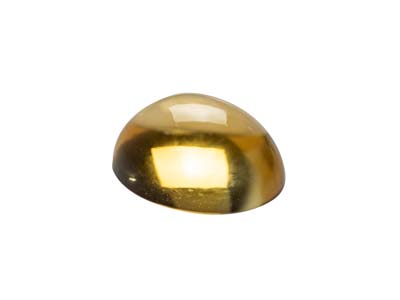 Citrine, Oval Cabochon, 10x8mm - Standard Image - 3