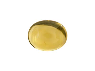 Citrine, Oval Cabochon, 9x7mm - Standard Image - 1