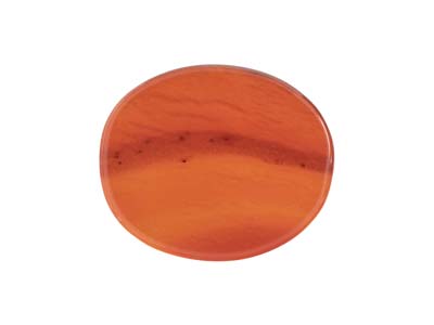 Carnelian,-Flat-Oval,-12x10mm