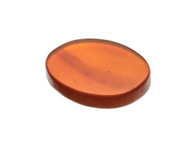 Carnelian, Flat Oval, 12x10mm - Standard Image - 3