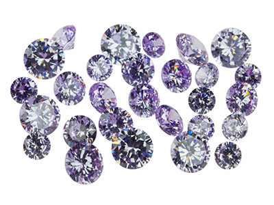 Lilac-Cubic-Zirconia,-Round,-------4,...