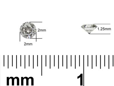 Diamond Lab Grown Round D Vs 2mm