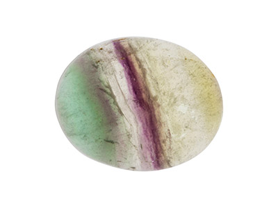 Fluorite,-Oval-Cabochon,-10x8mm