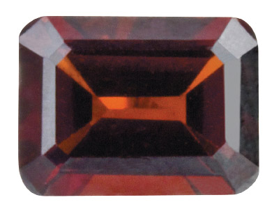 Garnet, Octagon, 6x4mm