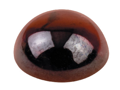 Garnet, Round Cabochon, 4mm - Standard Image - 1