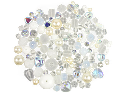 Preciosa Czech Bridal Glass Bead   Mix, 50g