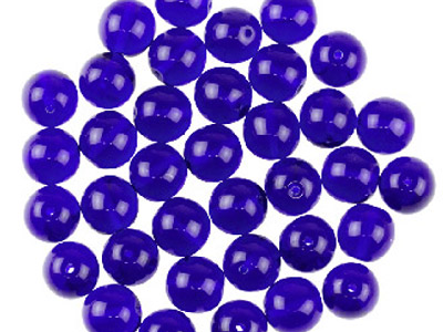 Preciosa 6mm Czech Pressed Glass   Beads Cobalt Blue, Pack of 100