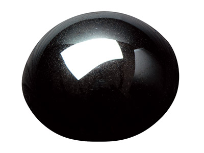 Hematite,-Round-Cabochon,-6mm