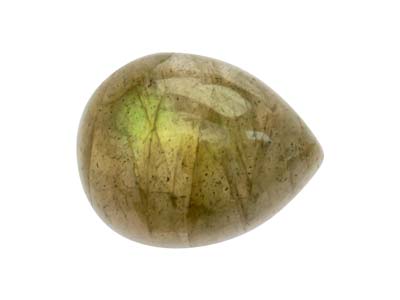Labradorite,-Pear-Cabochon,-10x7mm