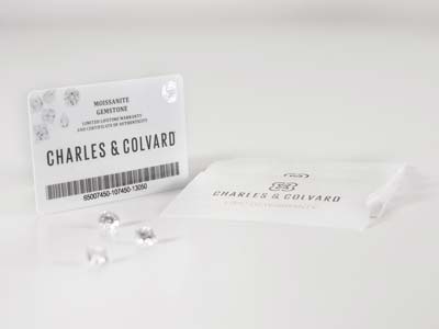 Moissanite By Charles And Colvard,  Cushion Brilliant 4.5x4.5mm, Colour G H I - Standard Image - 3