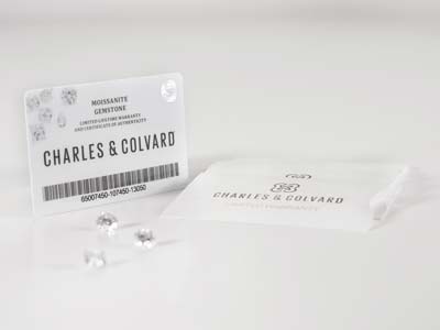 Moissanite By Charles And Colvard,  Round Brilliant 4.5mm, Colour G H I - Standard Image - 3