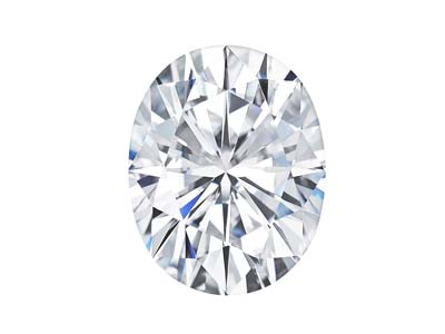 Charles And Colvard Moissanite,     Forever One, Oval Brilliant 10x8mm, Colour D E F