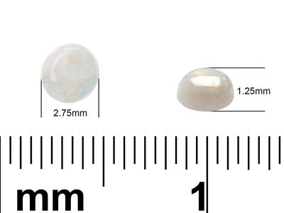 Opal, Round Cabochon, 2.75mm - Standard Image - 3