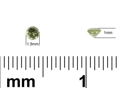 Peridot, Round, 1.5mm - Standard Image - 3