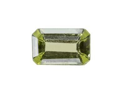 Peridot, Octagon, 6x4mm