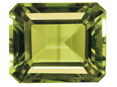 Peridot, Octagon, 8x6mm