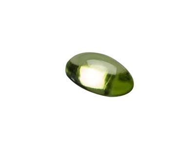 Peridot, Oval Cabochon, 5x3mm - Standard Image - 3