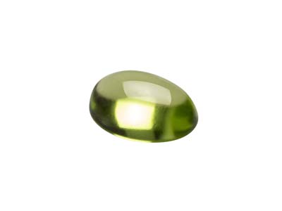 Peridot, Oval Cabochon, 7x5mm - Standard Image - 3