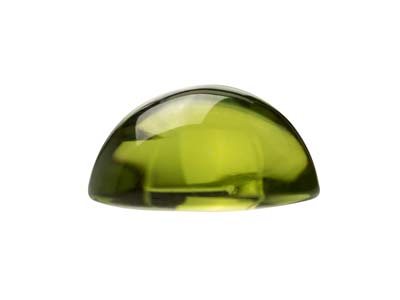 Peridot, Oval Cabochon, 8x6mm - Standard Image - 2