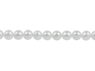 Cultured Pearls, 5.5-6mm, Natural  White, Potatoe Round, 1640cm