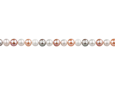Cultured Pearls Fresh Water,       5-5.5mm, Multicoloured, Potato     Round, 1640cm