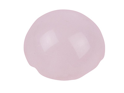 Rose-Quartz,-Round-Cabochon,-6mm