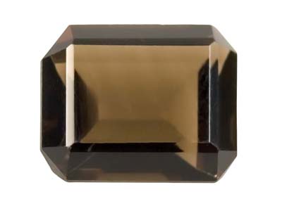 Smokey-Quartz,-Octagon,-14x10mm