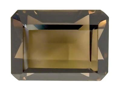 Smokey Quartz, Octagon, 16x12mm - Standard Image - 1