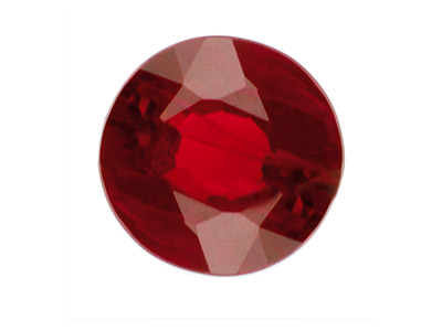 Ruby, Round, 2mm