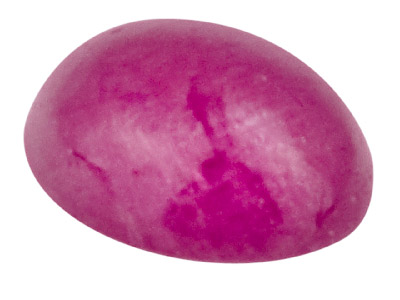 Ruby, Oval Cabochon, 5x4mm - Standard Image - 1