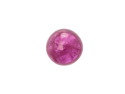 Ruby, Round Cabochon, 4mm