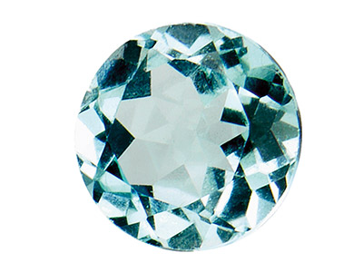 Sky Blue Topaz, Round, 2mm, Treated - Standard Image - 1