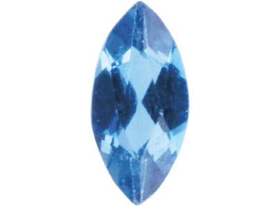 London Blue Topaz, Marquise,       5x2.5mm, Treated - Standard Image - 1