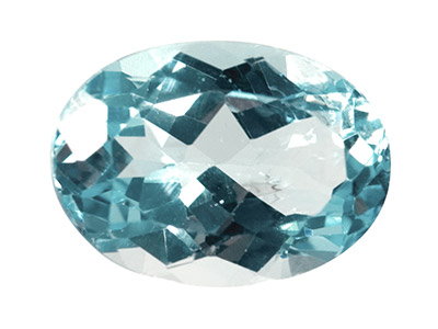 Sky Blue Topaz, Oval, 14x10mm,     Treated