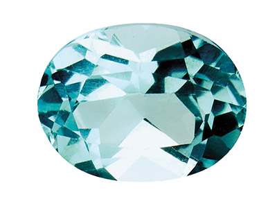 Sky Blue Topaz, Oval, 6x4mm,       Treated - Standard Image - 1