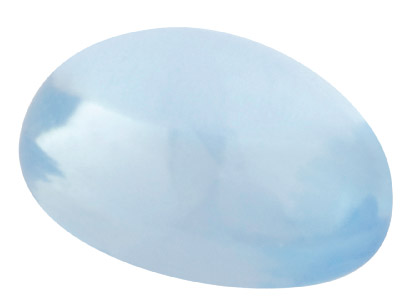 Sky Blue Topaz, Oval Cabochon      8x6mm, Treated - Standard Image - 1