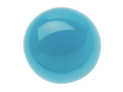 Turquoise, Round Cabochon 6mm,     Stabilised - Standard Image - 1