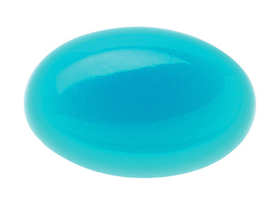 Turquoise, Oval Cabochon 6x4mm,    Stabilised