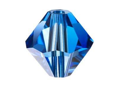 Preciosa Crystal Pack of 24,       Bicone, 4mm, Sapphire