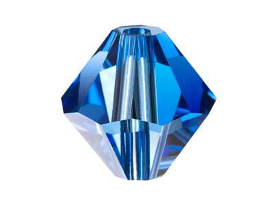 Preciosa Crystal Pack of 12,       Bicone, 6mm, Sapphire