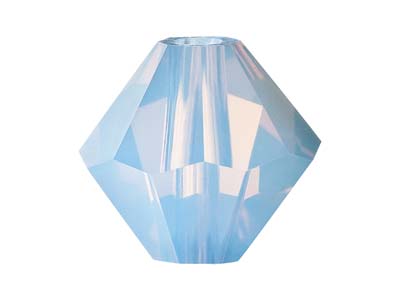 Preciosa Crystal Pack of 24,       Bicone, 4mm, Light Sapphire Opal