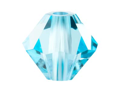 Preciosa Crystal Pack of 24,       Bicone, 4mm, Aqua Bohemica