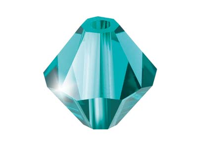 Preciosa Crystal Pack of 24,       Bicone, 4mm, Blue Zircon