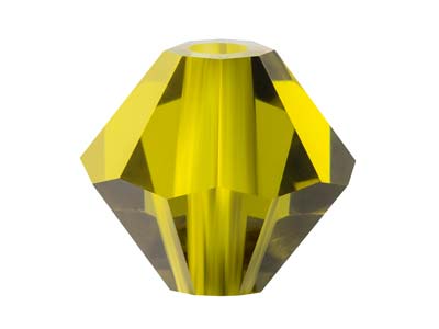 Preciosa Crystal Pack of 12,       Bicone, 6mm, Olivine - Standard Image - 1