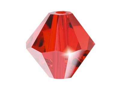 Preciosa Crystal Pack of 24,       Bicone, 4mm, Light Siam