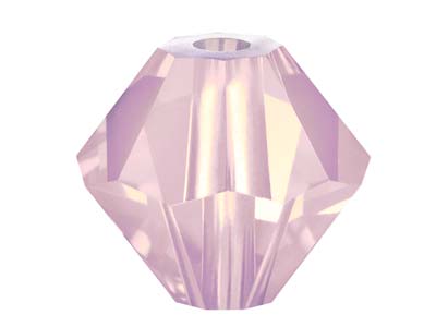 Preciosa Crystal Pack of 24,       Bicone, 4mm, Rose Opal